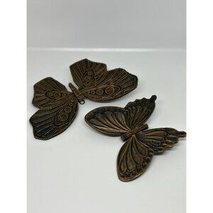 Butterfly Wall Decor Set of 2 –Plastic Garden or Indoor Art, Nature Wall Accent